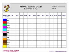 a printable record sheet with the words'record keeping chart '