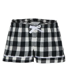 Your go-to for relaxing in comfort, our Flannel Short has feminine details that set it apart from the others. The 2-ply waistband has a satin drawcord, with satin piping at the leg openings. Pure comfort that's completely cute. 4.3 oz., 100% cotton flannel 2-ply waistband with elastic tonal 3/8" cut and sew satin drawcord, and satin piping at leg opening machine wash cold; tumble dry low made in Guatemala Flannel Shorts, Pajama Bottoms Womens, Pajama Lounge, Feminine Details, Flannel Women, Chevron Stripe, White Buffalo, Comfy Shorts, Lounge Shorts