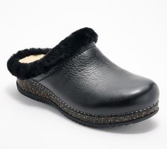 Slip them on and go! These leather clogs are comfy, cozy, and stylish with a shearling cuff. They're an easy choice for everyday. From Dansko. Liner Socks, Leather Clogs, Comfy Cozy, Clogs, Fashion Shoes, Leather Upper, Oxford, Loafers, Cuff