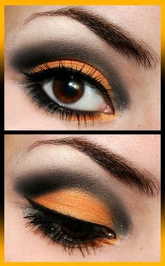 Halloween eye makeup Bridal Makeup Tips, Halloween Eye Makeup, Halloween Tattoo, Halloween Eyes, Braut Make-up, Makeup Tricks, Indian Bridal Makeup, Halloween Make Up, Costume Makeup