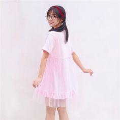 Japanese Cute Summer Dress Casual Half Sleeve Spring Dresses, Cotton Half Sleeve Spring Dress, Spring Cotton Dress With Half Sleeves, Spring Cotton Half Sleeve Dress, Cute Long Sleeve Summer Dress, Casual Cotton Short Sleeve Dress For Spring, Cute Cotton Mini Dress With Short Sleeves, Pink Mini Length Short Sleeve Spring Dress, Spring Cotton Short Sleeve Mini Dress