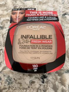 Loreal Infallible 24 Hour Fresh Wear Foundation In A Powder In Linen. Condition is "New with box". Shipped with USPS First Class. Loreal Infallible Foundation, Infallible Foundation, Loreal Infallible, Stunning Hairstyles, Too Faced Foundation, Pressed Powder, Makeup Essentials, Loreal Paris, Beautiful Makeup