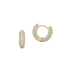 *Buy 2 items, Get 15% OFF your order. Coupon applied at checkout.* Stunning cz pave huggie earrings made for statement or layering with all your favorite earrings! These gold hoop earrings are made of gold plated 18k gold plated brass and include cubic zirconia throughout. Great for everyday wear and for any occasion. - Hypoallergenic - Thickness: 3.5 mm. - Diameter: 6.5 mm. - Made in 18K gold plated - 2 Year warranty GIFT WRAP AVAILABLE TO PURCHASE: https://www.etsy.com/listing/902780367/gift-w Small Hoop Earrings Gold, Earrings Gold Hoops, Gold Diamond Hoop Earrings, Small Gold Hoop Earrings, Pave Diamond Earrings, Small Hoop Earrings, Hoop Earrings Gold, Silver Plated Jewelry, Huggie Earrings