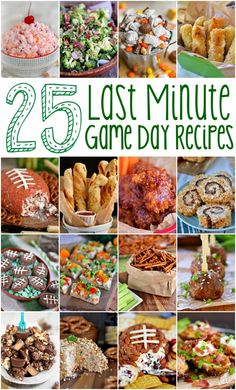 25 last minute game day recipes