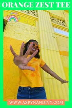 Tie-dye Is all the rage right now and this shirt aims to please. It has an orange tie-dye pattern and fits true to size. Looks super cute with a half-tuck if you want a more cropped look! True to size, size up if you want a more oversized fit. 60% COTTON / 40% MODAL Model is 5'7 Wearing a size small. #orangeteeoutfit #orangetee #orangeteeoutfitwomen Playful Tie Dye Tops For Summer, Fun Acid Wash Summer Tops, Fun Acid Wash Top For Summer, Trendy Acid Wash Hand Dyed Tops, Yellow Hand-dyed Top For Summer, Summer Yellow Hand-dyed Top, Summer Hand-dyed Yellow Top, Trendy Hand Dyed Acid Wash Top, Trendy Hand-dyed Acid Wash Tops