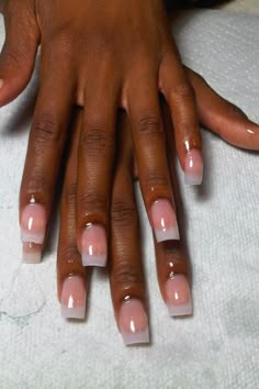 Nails Acrylic For Brown Skin, Crystal Clear Acrylic Nails, Natural Polygel Nails, Clear French Tip Acrylic Nails, Clear Tip Acrylic Nails, Clear Natural Acrylic Nails, Realistic Acrylic Nails, Clear Acrylic Nails Natural, Clear Polygel Nails