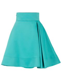 Bright and vibrant, this skirt moves with you, creating a wonderful swishing silhouette. Using an exquisitely elegant satin fabric, this feminine piece features a tailored waist and mini length half-pleated hemline. It is an exciting, contemporary take on the traditional A-line design.  We paid close attention to every detail in this piece, especially the way the fabric drapes and moves. Let your playful side loose with this timeless polished gem. Pair it with its matching Ray of Sunshine Corset Bustier Top to complete the look. Hand wash only. Wash inside out with like colours. Do not wring or twist. Do not tumble dry. Iron at 160°C max or use press cloth. Do not bleach. Professional dry clean. Turquoise Skirt, Corset Bustier Top, Ray Of Sunshine, A Line Mini Skirt, Bustier Top, Draped Fabric, Blue Skirt, Kpop Outfits, Independent Designers Fashion