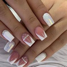 Maquillage Yeux Cut Crease, Nails Yellow, Manicure Nail Designs, Romantic Nails, Finger Nail Art, French Manicure Nails, Fancy Nails Designs, Work Nails, Blush Nails