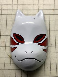 What we have here is a vacuum formed animal ninja mask for cosplay. It is wearable and adjustable straps to kids to adults.  The measurements are  7" wide by 9.5" tall (not including the ear hight) The build process  https://www.youtube.com/watch?v=VH2QVvbdA8E Full Face Masks And Prosthetics For Cosplay Events, Adjustable Masks For Halloween Cosplay, Adjustable Mask For Cosplay, White Full Face Mask For Cosplay, Adjustable Halloween Masks And Prosthetics For Cosplay, White Cosplay Costume Mask, White Mask For Cosplay, White Mask Costume Accessories For Cosplay, Adjustable Full Face Mask For Cosplay