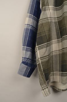 "Reworked flannel 90s shirt. This handmade flannel 90s shirt is in good condition. Size: Please note, the size is not available because it's a handmade shirt. Please check the measurements below. Measurement: - Chest(armpit to armpit: 72cm(28.3\") - Length from the backside(Center bottom of the collar to center bottom of the garment): 76cm(29.9\") - Sleeve(Shoulder seam to end of arm cuff: 62cm(24.4\") - Shoulder to shoulder seam: 51cm(20\") NOTE: Because of the age, clothing can shrink or the s Cheap Vintage Brown Flannel Shirt, Cheap Retro Flannel Shirt With Button Closure, Affordable Vintage Flannel Shirt With Buttons, Oversized Flannel Shirt For Fall, Oversized Plaid Shirt For Fall, Oversized Flannel Tops For Fall, Relaxed Fit Plaid Flannel Shacket, Oversized Casual Flannel Shirt, Fall Plaid Flannel Tops