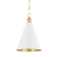 Mitzi FENIMORE Pendant Brass Interior, Corbett Lighting, Lantern Post, Table Lamps For Bedroom, Hudson Valley Lighting, Burke Decor, Hanging Lanterns, How To Make Light, Brass Pendant