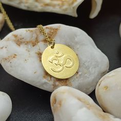 Dainty 14k Solid Gold Om Necklace, Personalized Yoga Necklace, Gold Ohm Necklace for women , Custom 14k Aum Solid Gold Pendant for layered,necklace for gift Spiritual Coin Pendant Charm Necklace As Gift, Round Brass Charm Necklaces As Gift, Symbolic Pendant Necklace As Gift For Her, Symbolic Pendant Necklace For Her, Spiritual Round Necklace, Cadmium-free, Brass Necklace With Round Pendant For Gift, Brass Necklaces With Round Pendant For Gift, 14k Gold Amulet Necklace For Gift, 14k Gold Amulet Necklace As Gift