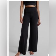 New Athleta Wide Leg Pant, Size Xs Inside Tag Marked To Prevent Store Returns Black Wide Leg Pants, Popover Shirt, Active Wear Pants, Wide Leg Pant, Three Layer, Athleta Pants, Yoga Leggings, Second Skin, Active Wear For Women