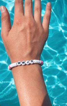 What Would Jesus Do bracelet Personalized Casual Bracelet Jewelry, Personalized Casual Bracelet, Casual Personalized Bangle Bracelet, Casual Personalized Round Bracelets, White Casual Bangle Jewelry, Casual White Bangle Jewelry, What Would Jesus Do Bracelet, What Would Jesus Do, Preppy Bracelets