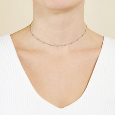 Add a trendy look to your jewelry collection by adding this Silver Treasures sterling silver 12 inch beaded choker necklace. This necklace is crafted in sterling silver, 12 inches in length with a 4 inch extender, has a solid beaded chain construction and has a spring ring clasp closure. Stack this necklace with other favorites in your jewelry collection or wear alone. Wipe necklace clean with a soft cloth.Features: Nickel FreeJewelry Closure: Spring Ring ClaspLink Construction: SolidMetal Color Silver Minimalist Beaded Choker Necklace, Minimalist Silver Beaded Choker Necklace, Adjustable Ball Chain Choker Jewelry, Adjustable Ball Chain Choker, Adjustable Ball Chain Necklaces, Gift Ball Chain Choker Jewelry, Ball Chain Choker As A Gift, Ball Chain Choker Jewelry Gift, Ball Chain Choker Jewelry As Gift