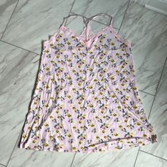 Brand New With Tags Victoria Secret Floral Nightgown Has Adjustable Straps Size Xl Buttery Soft And Flowy Smoke Free Pet Friendly Home Cotton Floral Print V-neck Sleepwear, Spring Floral Print Sleepwear For Sleepovers, Floral Spring Sleepwear For Sleepovers, Pink Floral Print Sleepwear For Lounging, Pink Cotton Nightgown For Lounging, Feminine V-neck Sleepwear For Lounging, Spring Sleepwear Camisole For Sleeping, Cotton V-neck Sleepwear With Floral Print, Floral Print V-neck Sleepwear For Loungewear