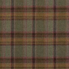 a plaid pattern is shown in brown, green and tan colors on a gray background