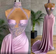 2022 New Sexy Aso Ebi Arabic Plus Size Quincenera Dresses, Party Dress Elegant, Reception Gowns, Matric Dance, Dress Elegant Long, Purple Prom, Desired Reality, Night Club Dress, Satin Evening Dresses