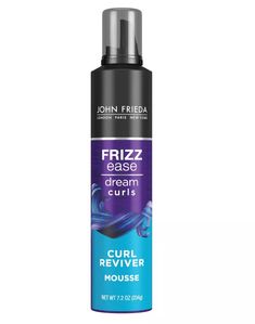 John Frieda Frizz Ease Dream Curls Curl Reviver Mousse, Enhances Curls, Flexible Hold, Frizzy Hair - 7.2oz Dream Curl, Frizzy Hair Solution, John Frieda Frizz Ease, John Frieda, Hair Solutions, Wavy Curly Hair, Frizzy Hair, Curly Hair, Mousse