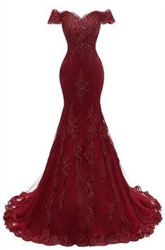 Burgundy Prom Dress Mermaid, Burgundy Prom, Beaded Evening Gowns, Mermaid Prom Dresses Lace, Prom Dresses Long Lace, Lace Evening Gowns, Prom Dresses 2019, Burgundy Prom Dress, فستان سهرة