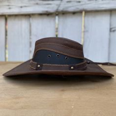 Sombrero de Cuero Cafe - Sombreros de Cuero para Hombre – Bota Exotica Western Wear - Amor Sales Store Brown Leather Hat, M Cafe, Leather Cowboy Hats, Brown Cafe, Leather Hat, Leather Hats, Sales Tax, Hat Band, Character Description