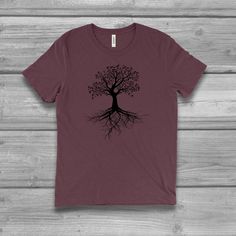 Women's Bella tri blend unisex T shirt with a Tree of Life screen printed graphic design. Super soft, stretchy and comfy material. See image chart for colors and sizes. Washes very well and does not shrink. Perfect Tshirt for everyday casual or yoga class! Colors available with black or white ink! FIT NOTE & COLOR - See image size chart Unisex Fit: Runs large / Longer Length We suggest SIZING DOWN one from your normal women's size. Chest measurement shown on chart is actual garment size. PLU Tri-blend Crew Neck T-shirt With Screen Print, Tri-blend Ring-spun Cotton Tops With Front Print, Screen Printing Graphic Design, Moon Clothing, Peace Sign Shirts, Tree Tshirt, Ladies Tshirt, Elephant Shirt, Graphic Tees For Women