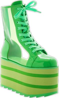 Summer Green Boots With Round Toe, Green Round Toe Summer Boots, Trendy Green Lace-up Boots, Green Sporty Lace-up Boots, Green Synthetic Platform Boots, Green Platform Boots With Synthetic Material, Green Platform Boots In Synthetic Material, Green Casual Platform Boots, Green High-top Boots For Streetwear