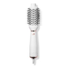 AireBrush One-Step Smoothing and Volumizing Hair Dryer Brush -  Powered by T3 EvenFlow Technology, T3 AireBrush One-Step Smoothing and Volumizing Hair Dryer Brush delivers even airflow and exceptional heat precision-no hot or cool spots-to speed up styling, reduce damage,* & protect hair's natural moisture.    Benefits     Uniform heat and even airflow for fast drying that helps protect hair's natural moisture Oval brush design for voluminous blowouts or smooth, sleek looks Multiple heat and spe Round Brush Hair Dryer, T3 Hair Dryer, Voluminous Waves, Volumizing Hair, Hair Blow Dryer, Dryer Brush, Brush Design, Blow Dry Brush, Oval Brush