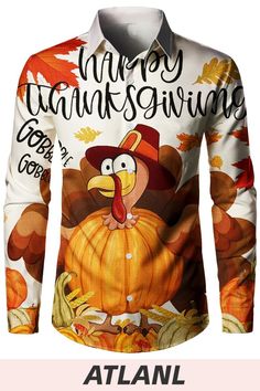 a thanksgiving shirt with a turkey on it