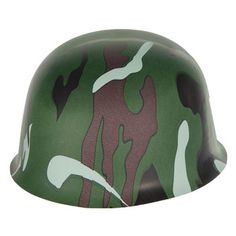 This plastic Camouflage Hat is the perfect finishing touch for your camo or military-themed bash! With a classic green camouflage pattern, this helmet is great for the birthday boy, for your guests, for the photo booth, or for flipping over and filling with party favors!     Dimensions:   Width: 9 3/8"  Height: 4" Camouflage Centerpiece Ideas, Kids Military Birthday Party, Army Birthday, Military Birthday Party Ideas, Army Birthday Party Ideas, Camo Crafts, Army Party Decorations, Hunting Birthday Cakes, Army Themed Birthday