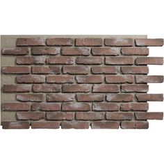 a brick wall that is made out of red bricks