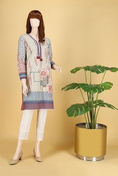 Saya Neutral Frenzy Ub 2103 12b Summer Lawn 2021 Summer Lawn, Lawn Suits, Printed Cotton Dress, Pakistani Outfits, Summer Winter, Cotton Dresses, Printed Cotton, Peplum Top, Clothing Brand