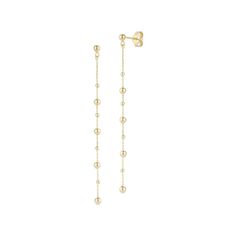 Shine bright thanks to the stunning style of these LUMINOR GOLD 14k Gold Beaded Drop Earrings. Click on this JEWELRY & WATCHES GUIDE to learn about fit, styles, materials and more! Shine bright thanks to the stunning style of these LUMINOR GOLD 14k Gold Beaded Drop Earrings. Click on this JEWELRY & WATCHES GUIDE to learn about fit, styles, materials and more! FEATURES 2.95 in. drop length Backings: post Nickel free Metal: 14k gold Plating: 14k gold Finish: polished Packaging: velvety pouch Impor Gold Earrings With Polished Round Beads, Yellow Gold Round Beads Earrings, Gold Jewelry With Dangling Beads For Anniversary, Anniversary Gold Jewelry With Dangling Beads, Elegant Dangle Earrings With Polished Beads, 14k Yellow Gold Round Bead Earrings, 14k Yellow Gold Earrings With Round Beads, Gold Earrings With 14k Round Beads, Elegant Gold Earrings With Polished Beads