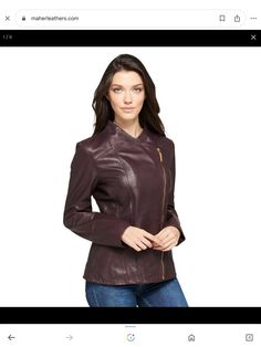 Luxury Brown Biker Jacket With Zipper Closure, Luxury Brown Biker Jacket With Zipper, Brown Leather Biker Jacket For Work, Brown Leather Jacket With Zipper For Work, Luxury Fitted Brown Leather Jacket, Luxury Brown Leather Jacket For Fall, Brown Leather Jacket For Fall, Brown Leather Jacket Outfit, Womens Leather Jacket Outfit