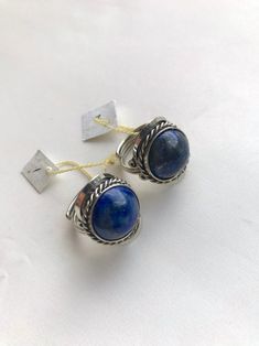 Peruvian Rings / Lapis Lazuli Ring / Alpaca Silver Ring with | Etsy Handmade Sapphire Crystal Ring Gift, Bohemian Jewelry With Adjustable Round Stone, Adjustable Rings With Natural Stones, Adjustable Bohemian Jewelry With Round Stone, Handmade Adjustable Ring With Round Stone, Handmade Adjustable Rings With Round Stone, Blue Spiritual Open Ring Jewelry, Spiritual Blue Open Ring Jewelry, Bohemian Sterling Silver Cabochon Crystal Ring