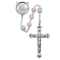 Sterling Crucifix And Center Deluxe Gift Box Included Lovely Peaches Videos, The Mysteries Of The Rosary, Mysteries Of The Rosary, Pearl Rosary, Queen Of Heaven, Madonna And Child, Catholic Gifts, Religious Gifts, Pink Pearl