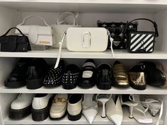 #closet #shoes #shoesaddict #bagsandpurses #loafers #blackandwhite Closet Shoes, Loafers, Closet