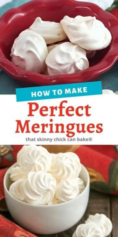 Easy Meringues, Resepi Biskut, Meringue Desserts, Torte Cupcake, Simple Dessert, Candy Recipes Homemade, Christmas Candy Recipes