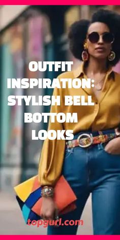 Jeans Outfit Ideas For Women, Bottom Jeans Outfit, Bell Bottom Jeans Outfit, Jeans Outfit Ideas, Graphic Band Tees, Aesthetic Outfit Ideas