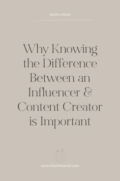 a quote that reads, why know the differences between an audience and content creator is important