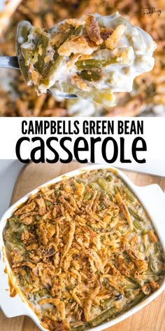 green bean casserole Campbells Green Bean Casserole, Event Snacks, Casserole For Thanksgiving, Thanksgiving Green Beans, Green Bean Casserole Campbells, Thanksgiving Casserole Recipes, Traditional Green Bean Casserole, Thanksgiving Tradition, Classic Green Bean Casserole