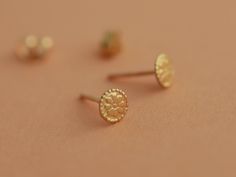 14k Gold Round Flower Earrings, Gold Round Flower Earrings In 14k Gold, Gold Flower Earrings In 14k Round Shape, Gold Round Flower Earrings Fine Jewelry, Fine Jewelry 14k Gold Round Flower Earrings, Yellow Gold Round Flower Earrings, Pierced Round Yellow Gold Flower Earrings, 14k Yellow Gold Round Flower Earrings, Yellow Gold Round Pierced Flower Earrings