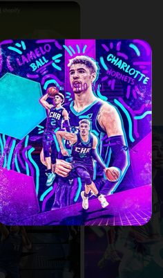 an image of a basketball player in purple and blue