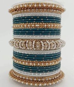 Silk Thread Bangles Design, Thread Bangles Design, Bridal Chura, Glass Bangles, Thread Bangles, Indian Brides, Bangles Design