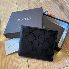 Gucci Men’s Canvas Leather Bi-Fold Wallet. Brand New In Box! Gucci Luxury Wallets With Rfid Blocking, Designer Gucci Wallet With Rfid Blocking, Gucci Luxury Wallet With Rfid Blocking, Luxury Gucci Wallet With Rfid Blocking, Gucci Bifold Wallet With Original Box, Designer Gucci Wallet With Coin Pocket, Gucci Bifold Wallet With Coin Pocket, Gucci Bifold Wallet Gift, Gucci Bifold Wallet For Formal Occasions