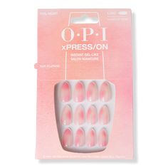 Nail Heart xPRESS/On Nail Art Press On Nails - OPI | Ulta Beauty Nail Heart, Rose Gold Nail Polish, Opi Pink, Heart Of Stone, Orange Nail Polish, Nails Opi, Pastel Nail Polish, Beauty Gift Card, Nail Effects