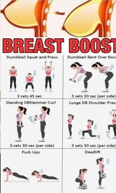 a poster showing how to use the breast booster