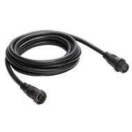 a black extension cord with two plugs