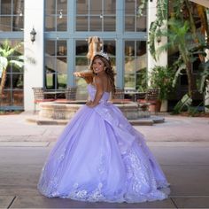 Only Worn Once! This Listing Is For Dress Only. Questions? Leave A Comment Below! Quinceñera Dresses Purple, Quinceñera Dresses, Dresses Purple, Lilac Dress, Purple Dress, Leave A Comment, Color Purple, Lilac, Womens Dresses