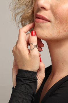 The Jordan Ring, named after our #CostelloBabe muse @jordanorion. Featuring our signature Melrose Stud motif in the center of two delicately-crossed bands . . rings, ring stack, trendy jewelry, accessories, jewelry, winter outfit, gift ideas Bands Rings, Ring Stack, Trendy Jewelry, Winter Outfit, Cocktail Ring, Minimalist Style, Accessories Jewelry